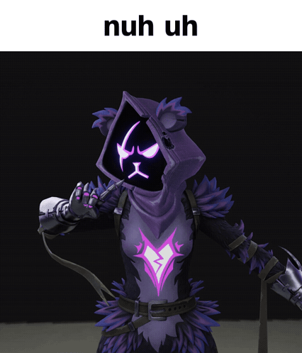 Nuh Uh Raven Team Leader GIF