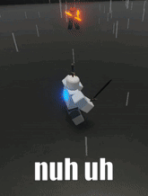 Nuh Uh White Lego Warrior Fight GIF