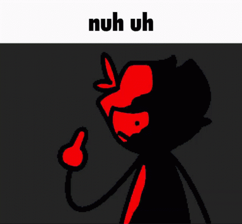 Nuh Uhh Finger Warning GIF