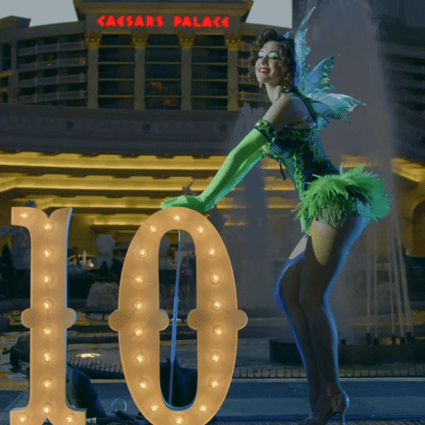 Number 10 Beside Tinker Bell GIF