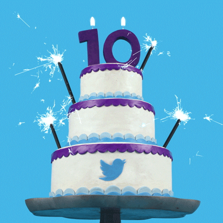 Number 10 Birthday Candle GIF