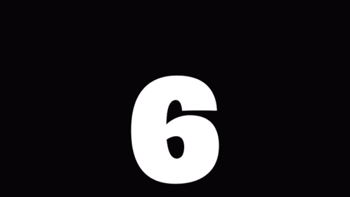 Number 67 White Letters Black Background