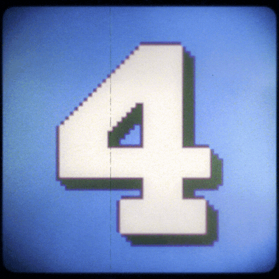 Number Four Assembling And Disassembling Animation GIF