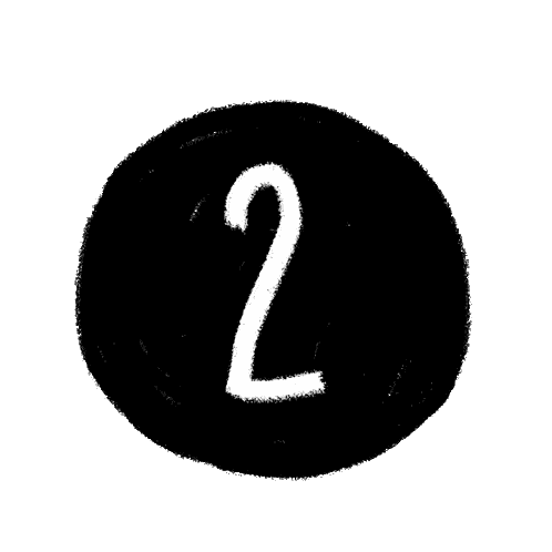 Number Two In Black Circle