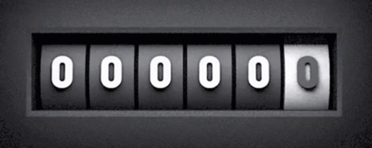 Number Zero Odometer GIF