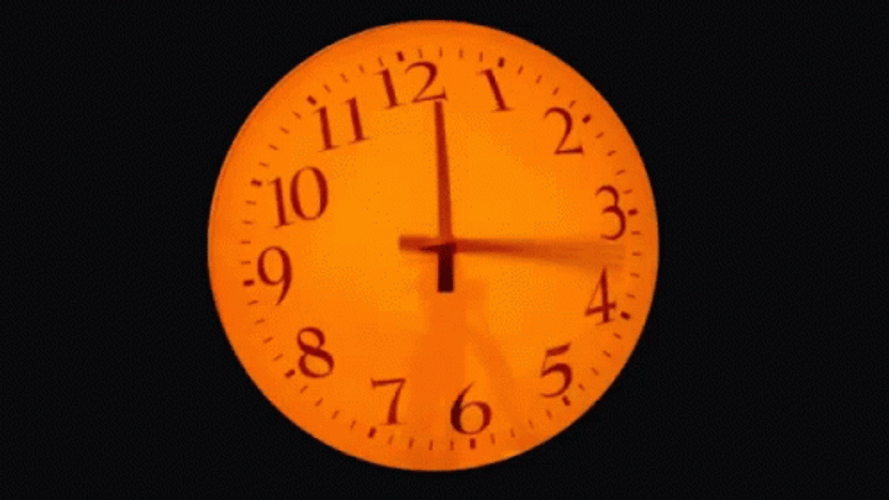 Numbers Rotating Ticking Clock GIF