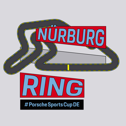 Nurburgring Sign With Race Track