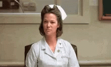 Louise Fletcher Nurse Head Turn GIF