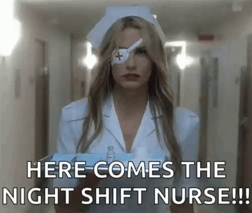 Night Shift Nurse Blind Cast GIF