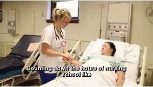 Nurse Counting Down Nursing School