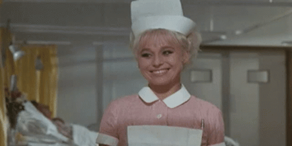 Nurse Hi Patient Barbara Windsor GIF
