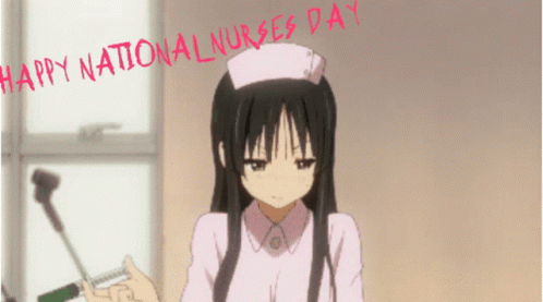 Nurse Holding Syringe Happy Nurses Day