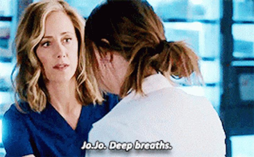 Nurse Instructing Deep Breathing GIF