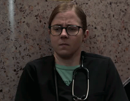 Nurse With Glasses and Stethoscope