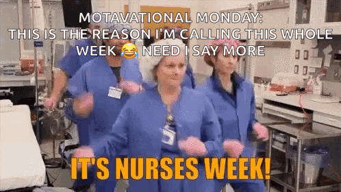 Nurses Dancing in Hospital for Nurses Week