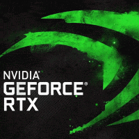 Nvidia GeForce RTX Logo on Black