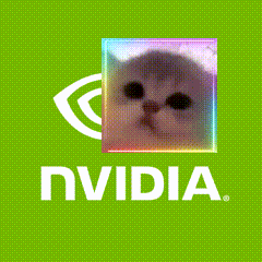 Nvidia Logo With Cat
