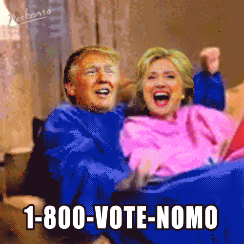 Nwo Hillary Clinton Donald Trump Vote Meme GIF