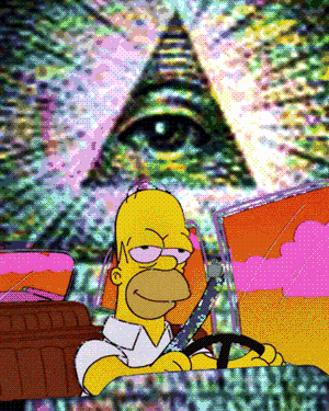 Nwo Homer Simpson Illuminati GIF