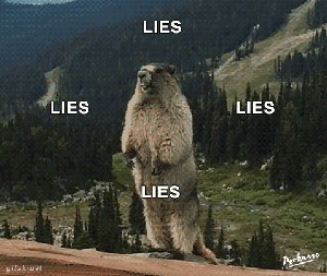 Nwo New World Order Groundhog Screaming Lies GIF