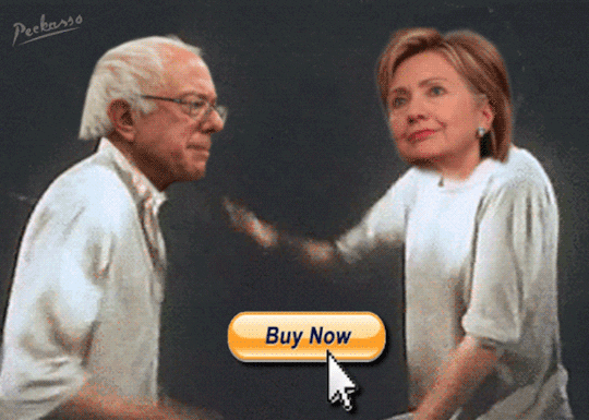 Nwo Sanders Hillary Clinton Slapping Contest Meme GIF