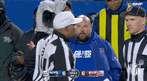 Ny Giants Coach Brian Daboll And Referee GIF