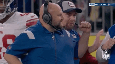 Ny Giants Coaches Hugging One Another GIF