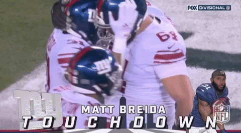 Ny Giants Matt Breida Touchdown GIF