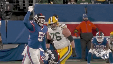 Ny Giants Player Pointing Upwards GIF