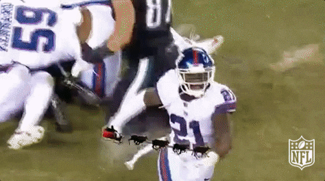 Ny Giants Player Punching Air GIF