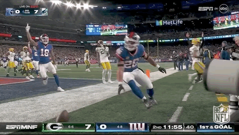 Ny Giants Saquon Barkley And Isaiah Hodgins Hugging GIF