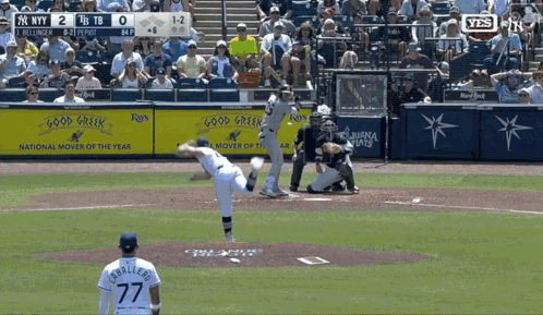 NY Yankees Vs TB Yankees Baseball Game GIF