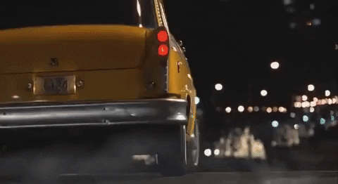 Nyc Cab Christmas Night GIF