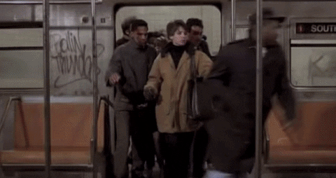 Nyc Commute Kramer Seinfeld GIF