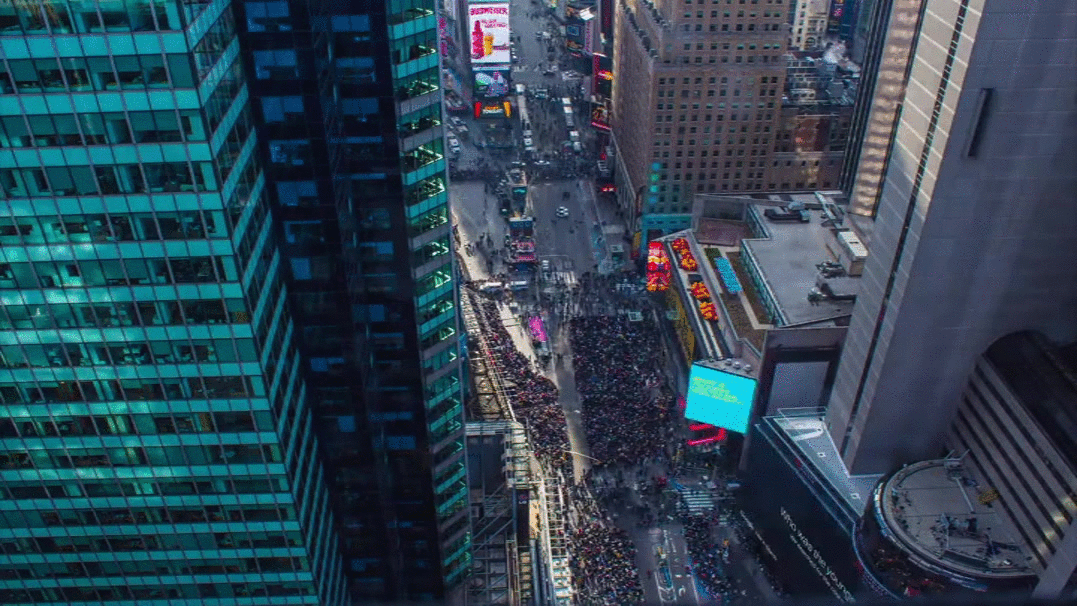 Nyc Times Square Aerial GIF