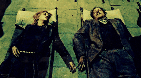 Nymphadora Tonks Remus Lupin Holding Hands GIF