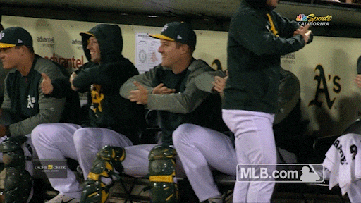 Oakland Athletics Claps GIF