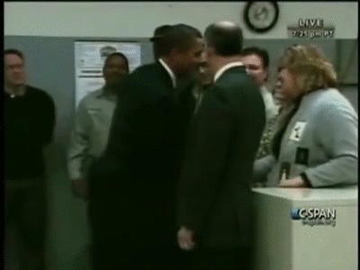 Obama Funny Handshake Meme GIF