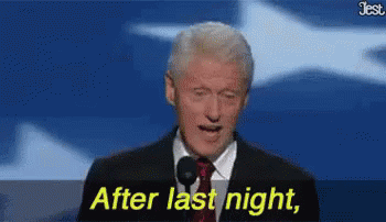 Obama Listen Bill Clinton Speech GIF