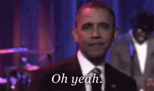 Obama Singing Oh Yeah GIF