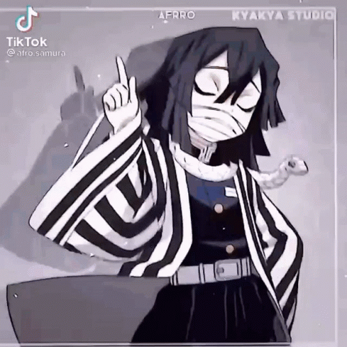 Obanai Iguro Pointing On The Side GIF