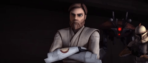 Obi Wan Crossing Arms Animation GIF