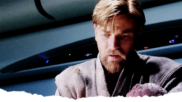 Obi Wan Holding A Newborn Baby GIF