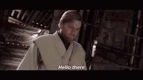 Obi Wan Jumping Down To Enemies GIF