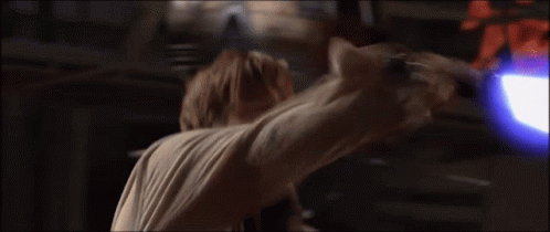 Obi Wan Kenobi Fighting Skills Lightsaber GIF
