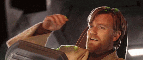 Obi Wan Kenobi Hands Run Through Hair GIF