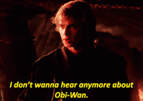 Obi Wan Kenobi Anakin Skywalker Star Wars GIF