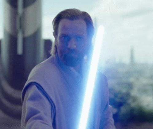 Obi Wan Kenobi Fight Lightsaber GIF
