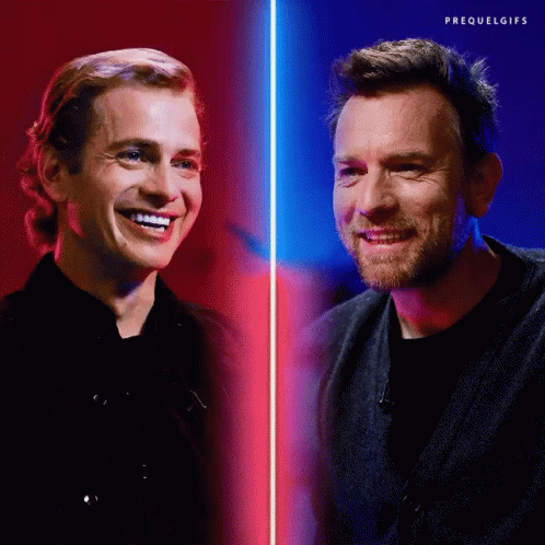 Obi Wan Kenobi Ewan Mcgregor Hayden Christensen GIF