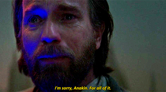 Obi Wan Kenobi Crying Saying Sorry GIF